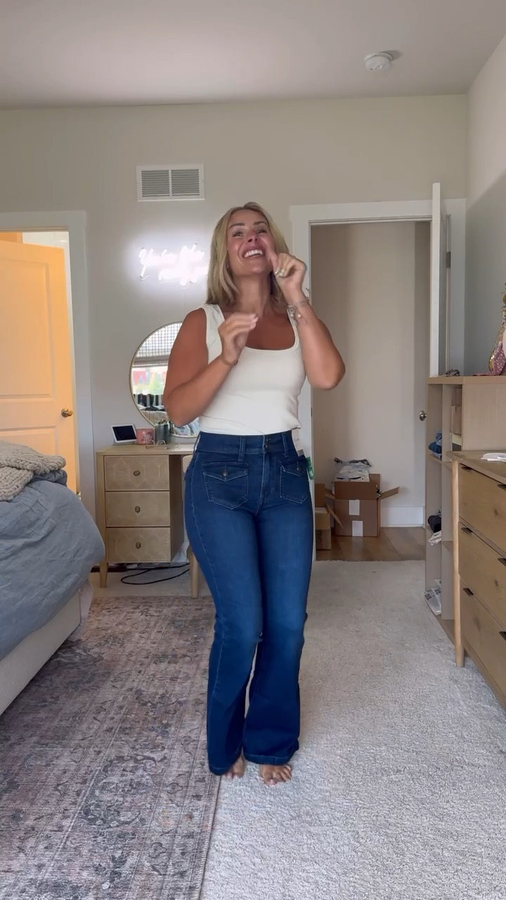 This Gap haul 😮‍💨 everything is 50% off and in stock!! 

I’m wearing a 27 petite in the flares & skirt & a small petite in the dress! 

Denim, dress, denim skirt, flare jeans, mini skirt, elevated casual outfit, size 4, size 6, petite fashion 

#LTKFindsUnder50 #LTKStyleTip #LTKSaleAlert