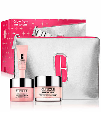 Clinique Glow From AM To PM Moisture Surge Skincare Gift Set - Macy's | Macy's