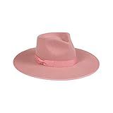 Lack of Color Women's Rose Rancher Wool Fedora Hat (Rose Pink, Small (55 cm)) | Amazon (US)