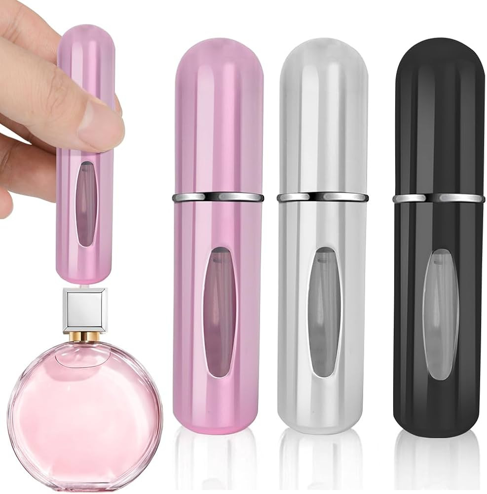 Refillable Perfume Atomizer Bottle, 3Pcs Portable 5ml Mini Refillable Perfume Spray Scent Pump Ca... | Amazon (US)
