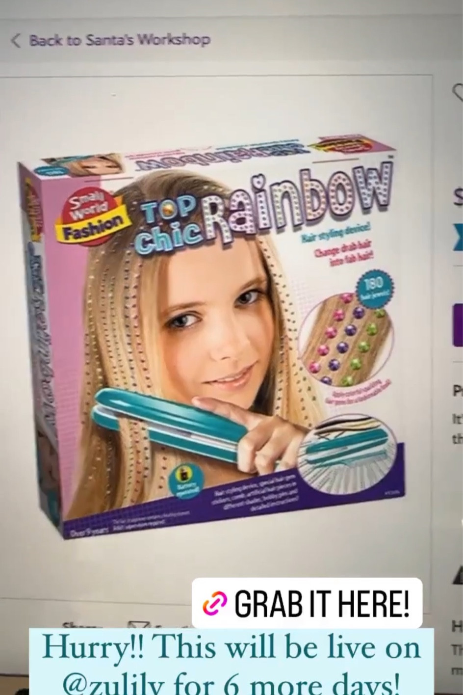 Gift idea for girls 
Zulily hair bedazzler hair gems

#LTKGiftGuide #LTKkids
