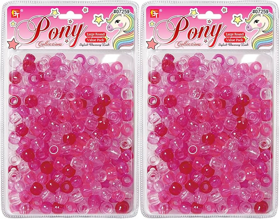 410 Pcs Beads Jewelry Making Kit DIY Hair Braiding Bracelet Ornaments Crafts Large Round Clear As... | Amazon (US)