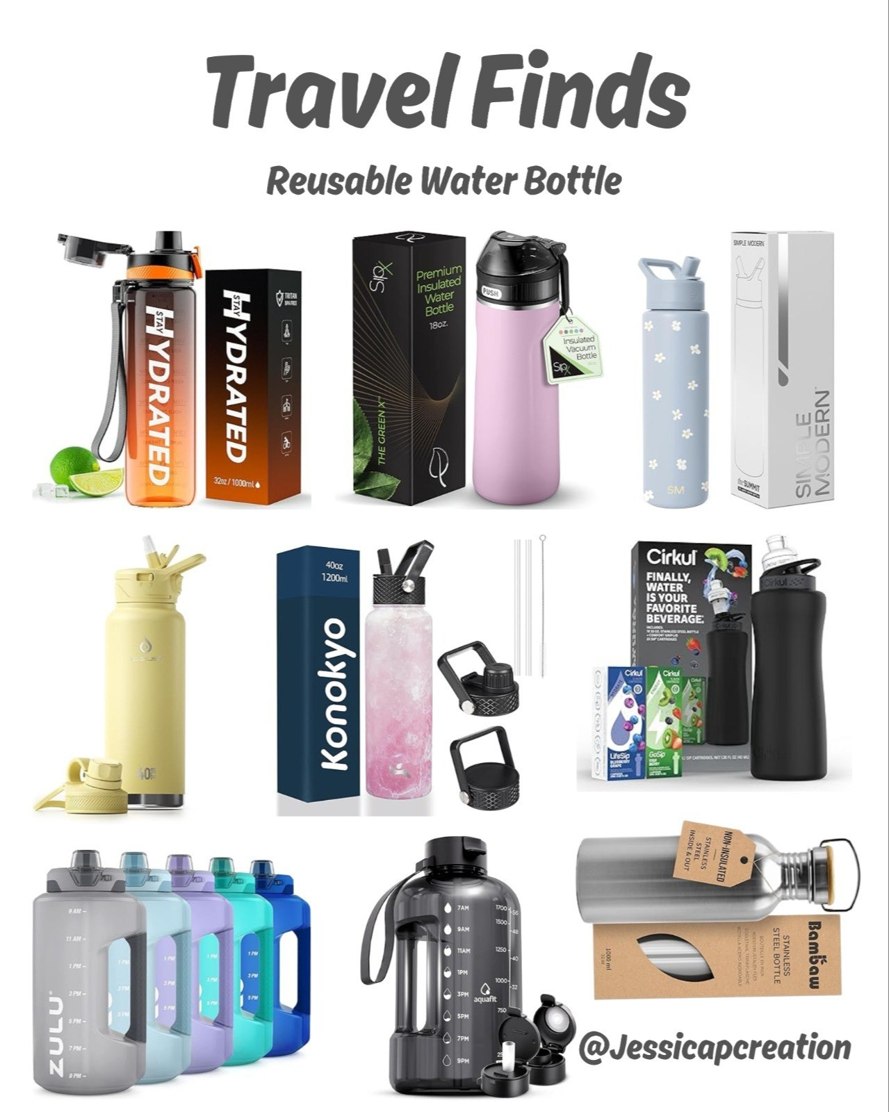 Obsessed with these travel-friendly reusable water bottles I just found! Staying hydrated on the go never looked so good (and eco-conscious!). #travelessentials #reusablewaterbottle #sustainabletravel #ltkfinds #travelgear

#LTKSaleAlert #LTKGiftGuide #LTKStyleTip