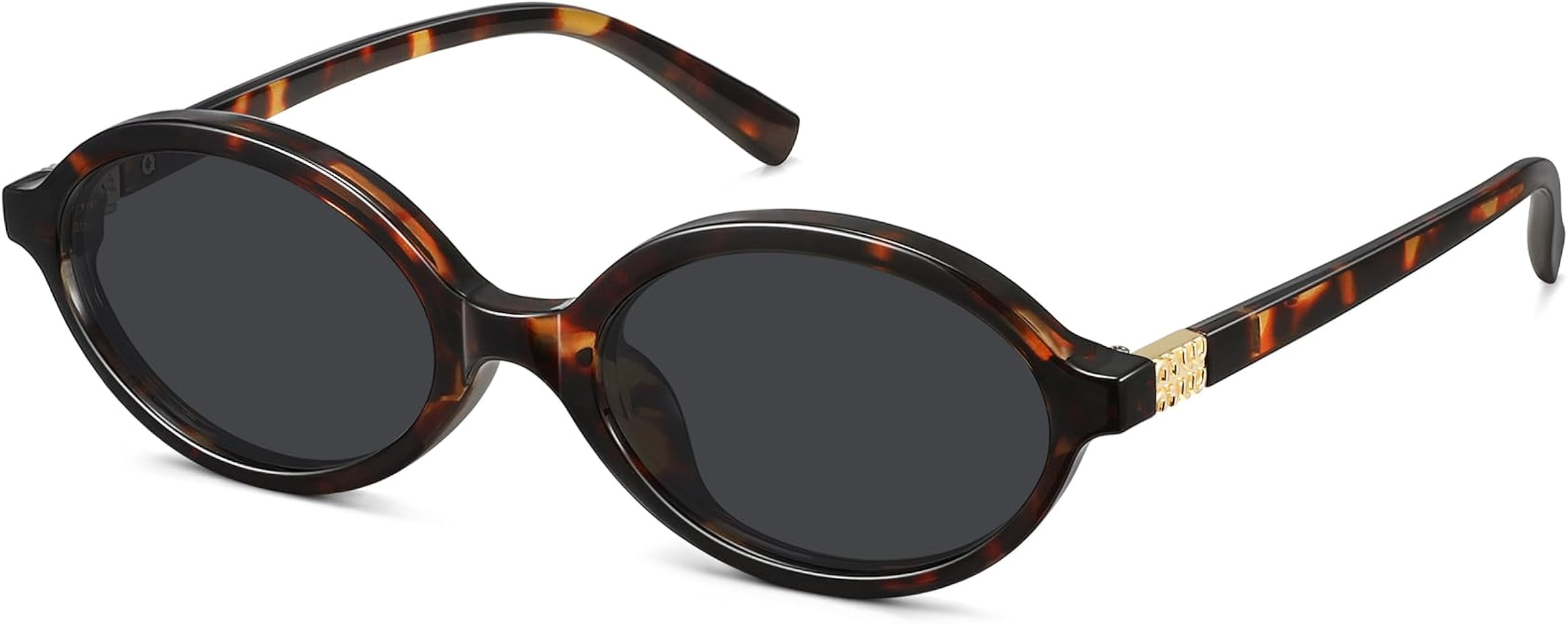 WOWSUN Retro Oval Sunglasses Womens Trendy Sun Glasses Sunnies UV400 Protection | Amazon (US)