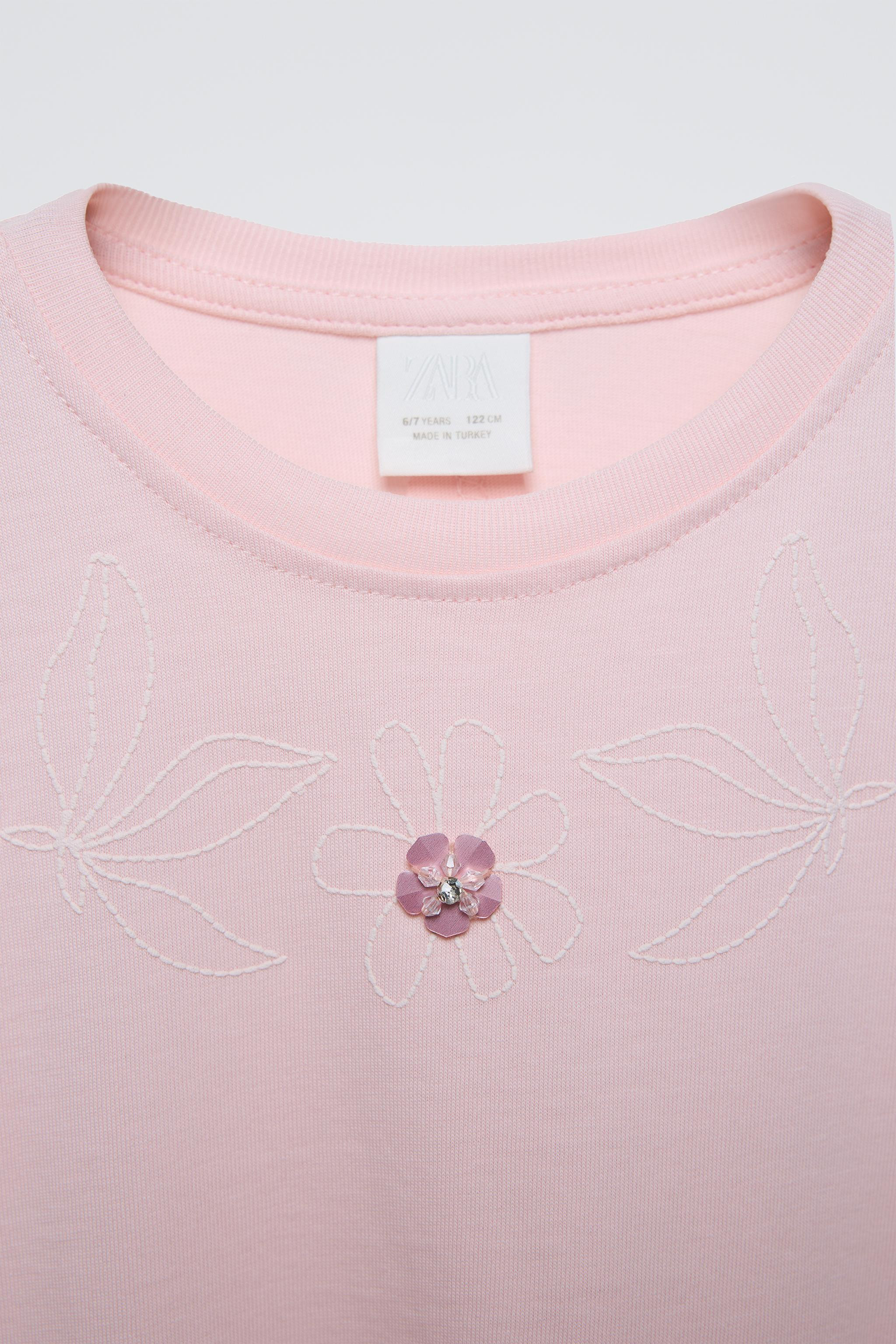 FLORAL APPLIQUÉ SHIRT | Zara US