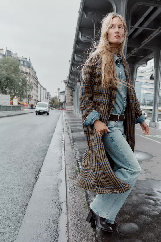 OVERSIZED PLAID COAT | Zara US