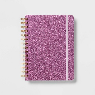 6"x8" Pink Glitter Spiral Notebook - up&up™ | Target