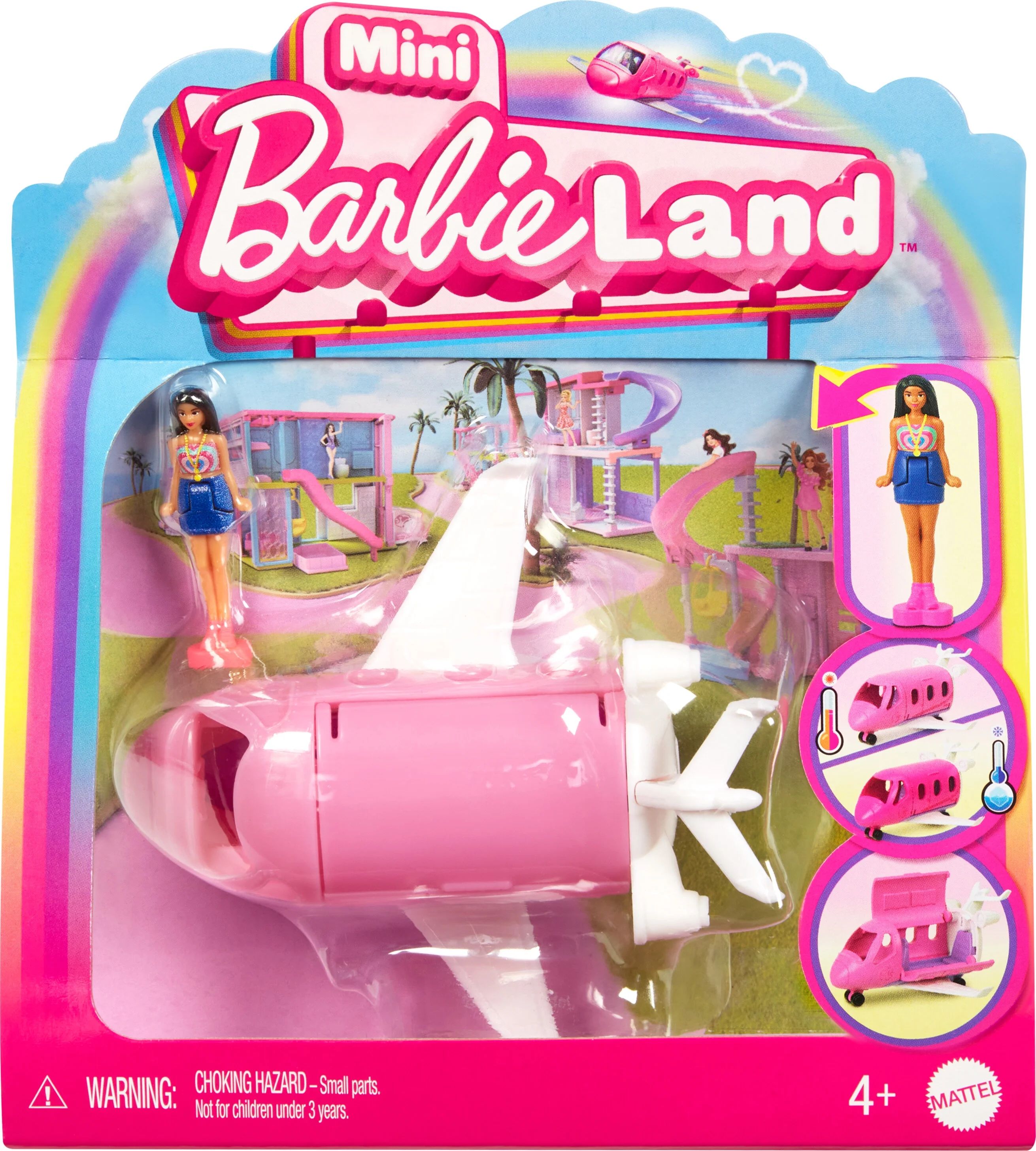 Barbie Mini BarbieLand Doll & Vehicle Set with 1.5-inch Doll & Dreamplane with Color-Change | Walmart (US)