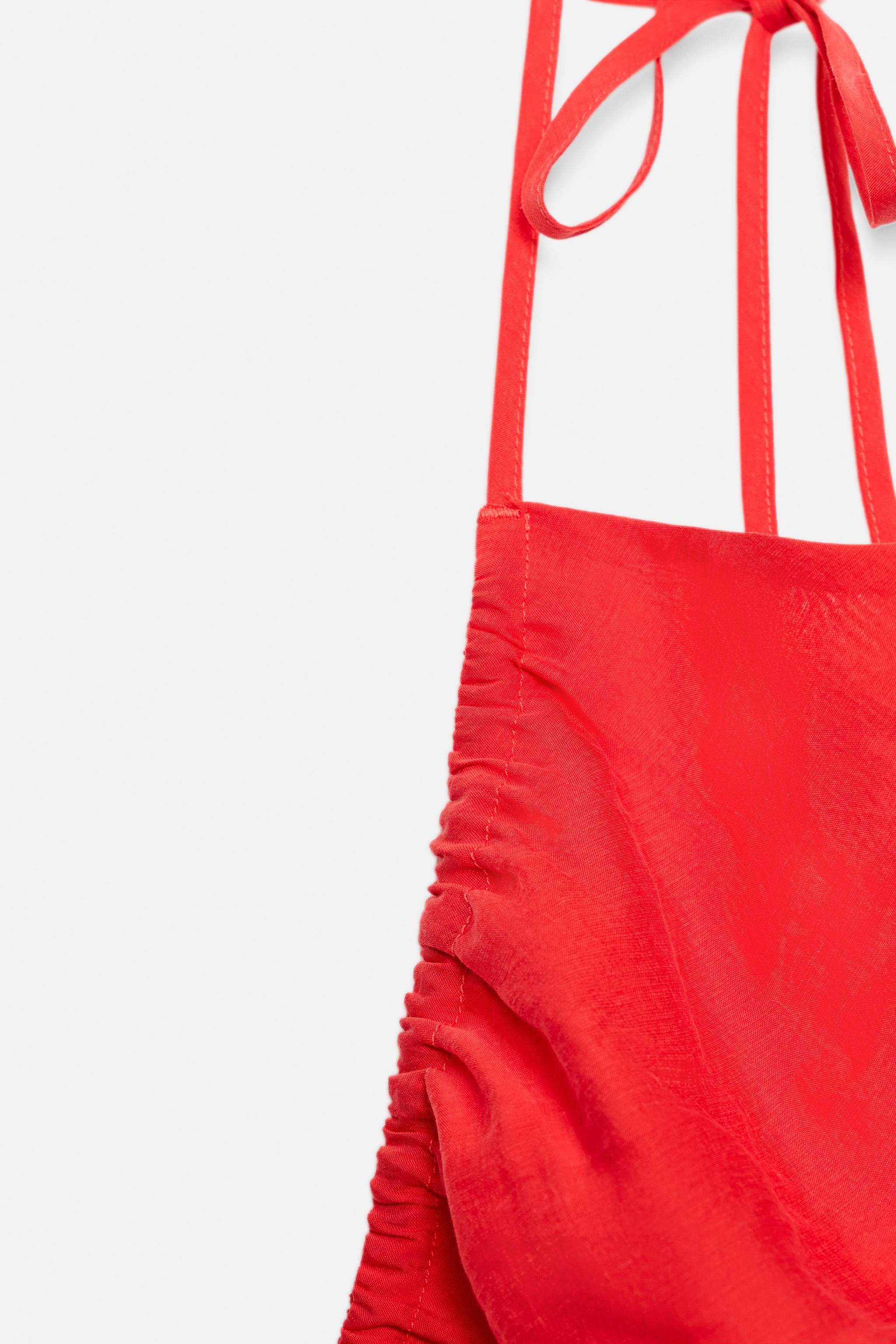 HALTER TOP WITH GATHERING | Zara UK
