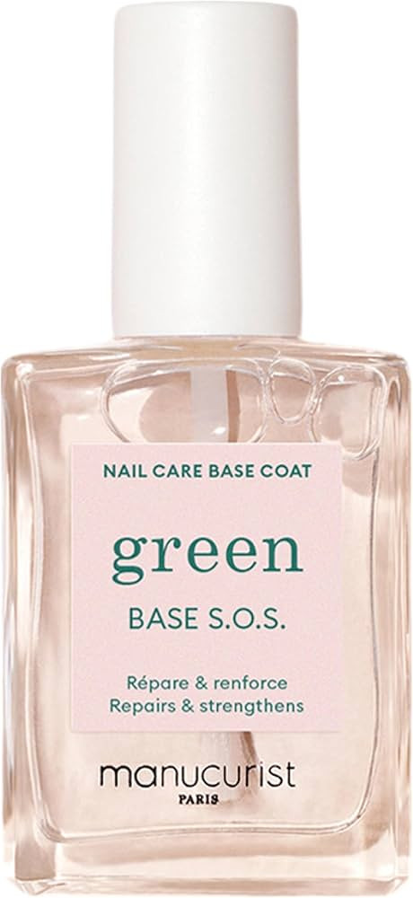 MANUCURIST - S.O.S. Base Coat - Enriched with Vitamins C and B5 - Nail Fortifier - Repairs and St... | Amazon (US)