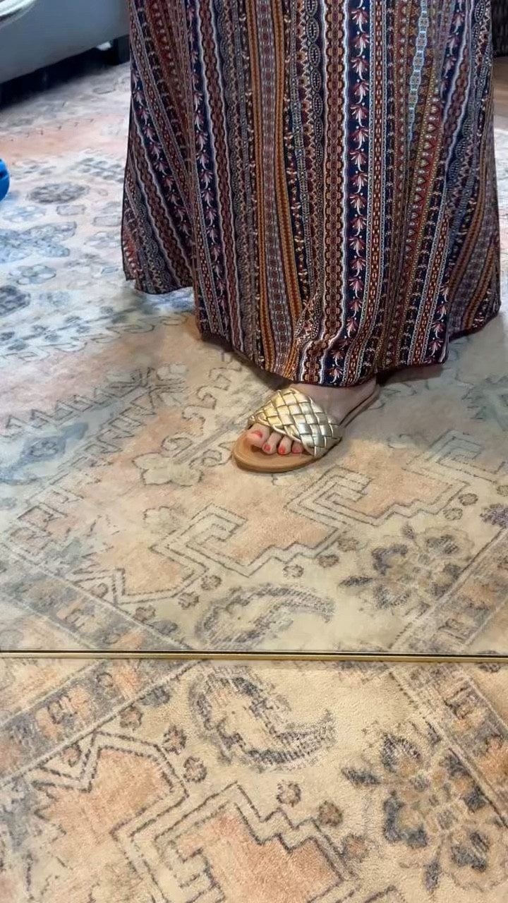 Bluey, BoHo printed maxi dress with a crisscross back – lightweight, flattering, and perfect for summer getaways 🌞 paired it with my go to @fitory sandals for that effortless, throw on and go style.￼#fitory

#LTKootd #LTKTravel #LTKMidsize