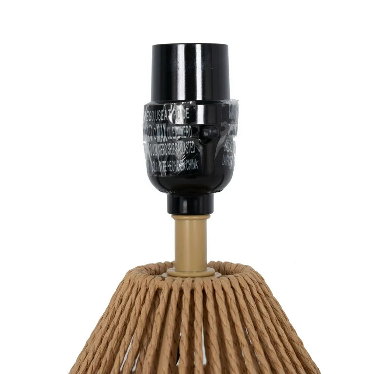 Mainstays 12.75" Rope Mini Lamp, Brown, 5.75 x 6.5 x 6.5" Lamp Shade | Walmart (US)