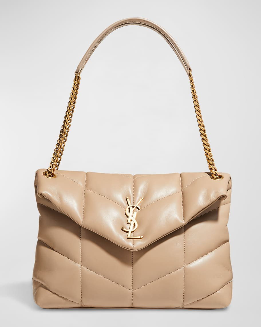 Saint Laurent Loulou Puffer Medium YSL Flap Shoulder Bag | Neiman Marcus