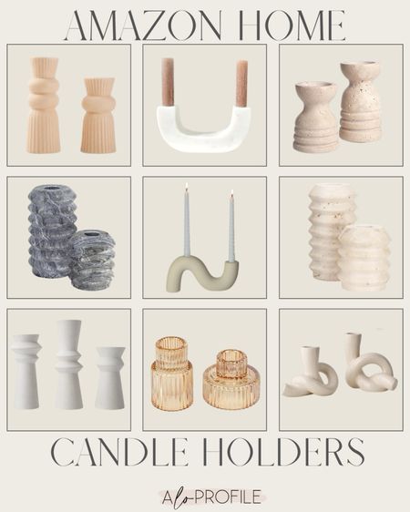 Amazon Home: Candle Holders // Amazon home decor, Amazon finds, Amazon decor, Amazon candles, Amazon neutral decor, amazon modern home decor, Amazon prime deals