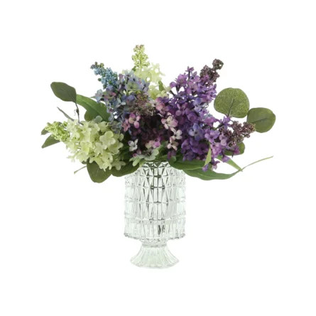 Lilac Floral Arrangement in Vase | Wayfair North America