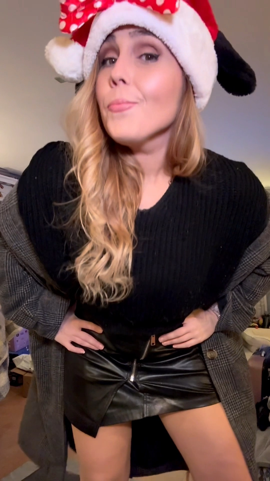 Fit check. A basic black mini and high boots paired with a sweater .. always good for the holiday season 
 
#fitcheck #concert #boots #miniskirt 

#LTKootd #LTKgrwm #LTKCyberWeek