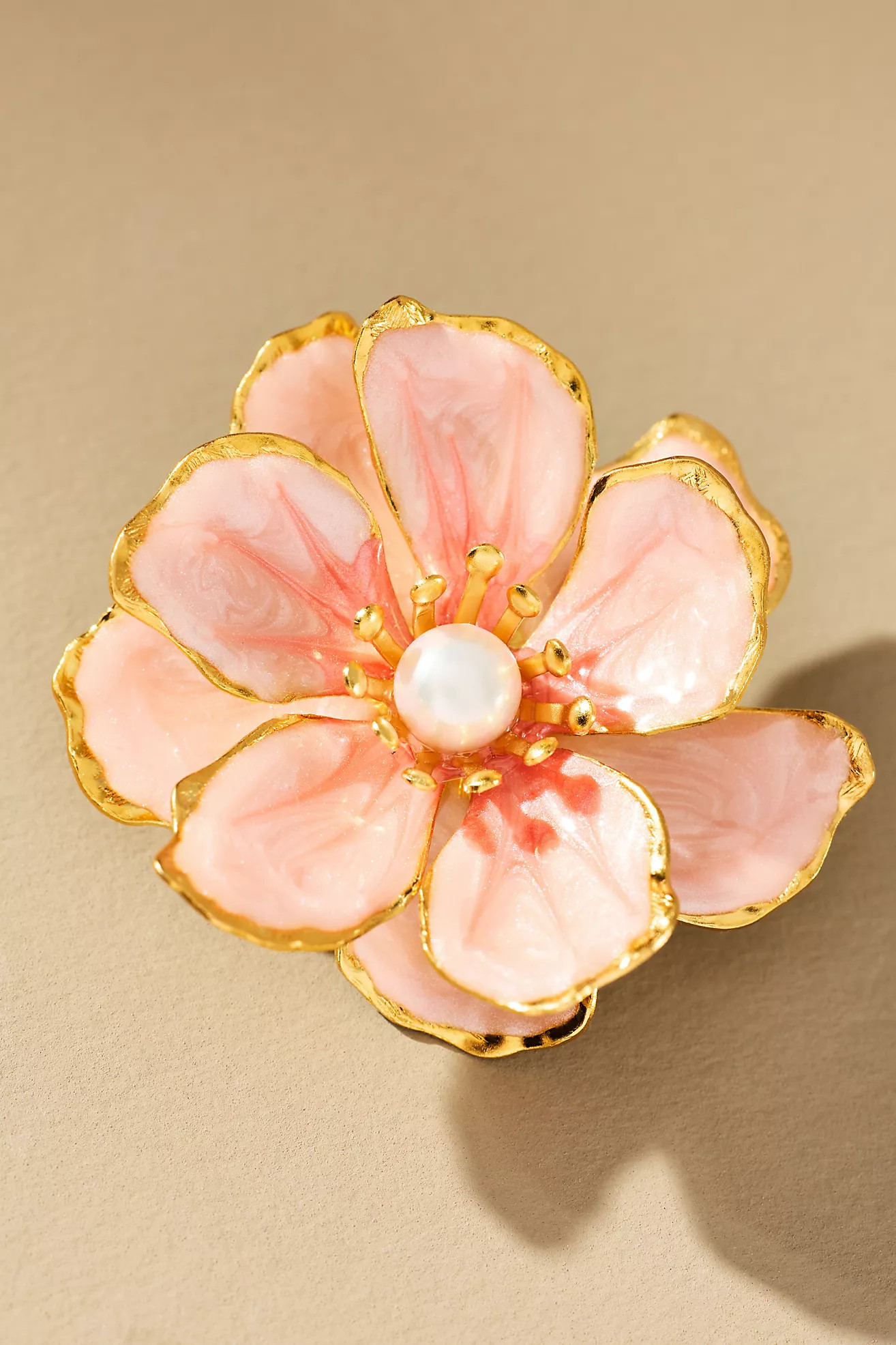 The Pink Reef Handpainted Earrings | Anthropologie (US)