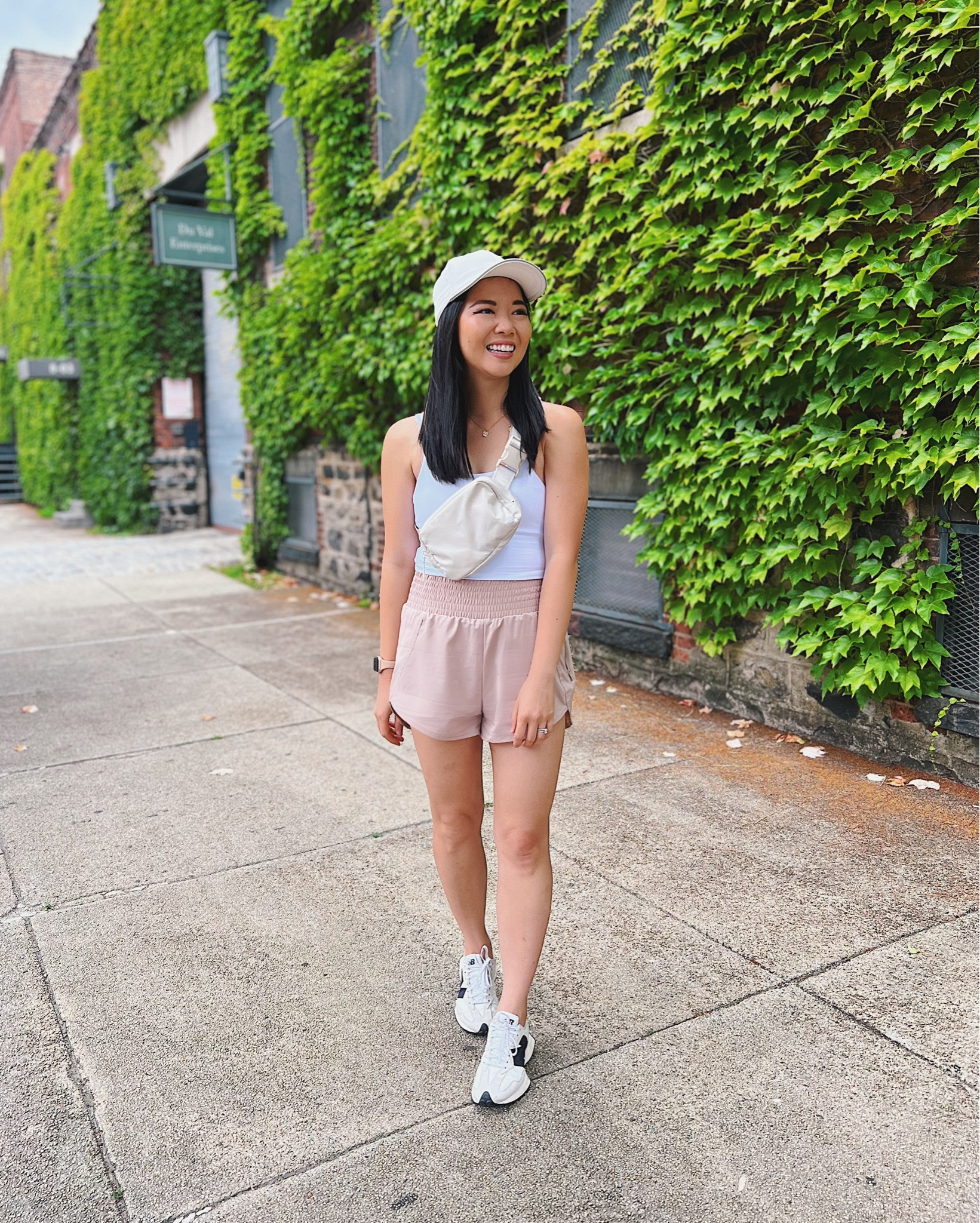 White sports bra (S)
White crop top
White top 
White tank 
Lululemon everywhere belt bag 
High waisted running shorts 
Beige running shorts with pocket 
Running shorts with zipper pocket 
Lightweight running shorts 
New balance 327 sneakers
Beige baseball cap 
Target all in motion hat 
Amazon fashion 
Amazon workout outfit 
Cute workout gear 

#LTKxPrimeDay #LTKsalealert #LTKFitness