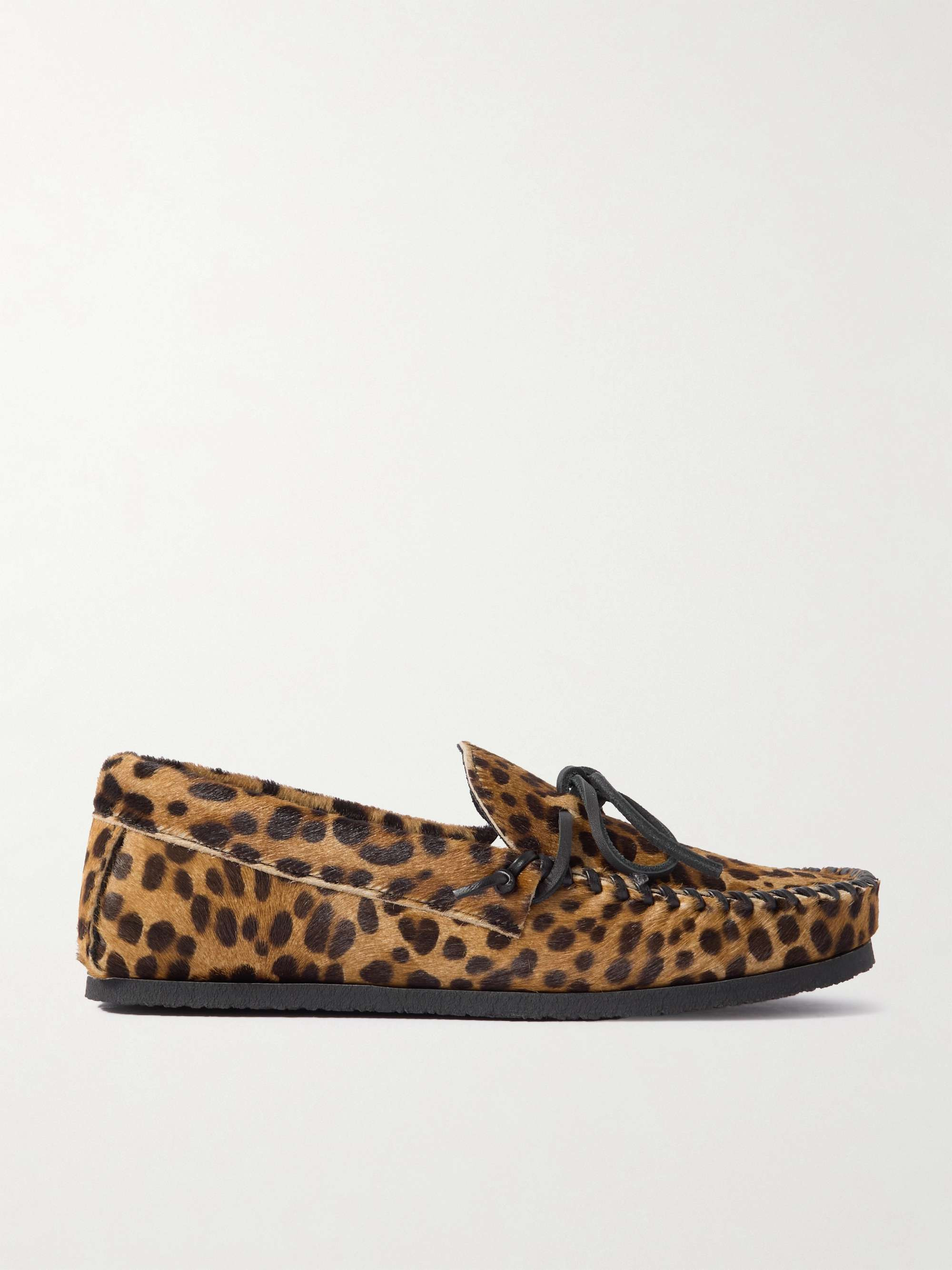 Fitza leopard-print calf hair loafers | NET-A-PORTER (US)