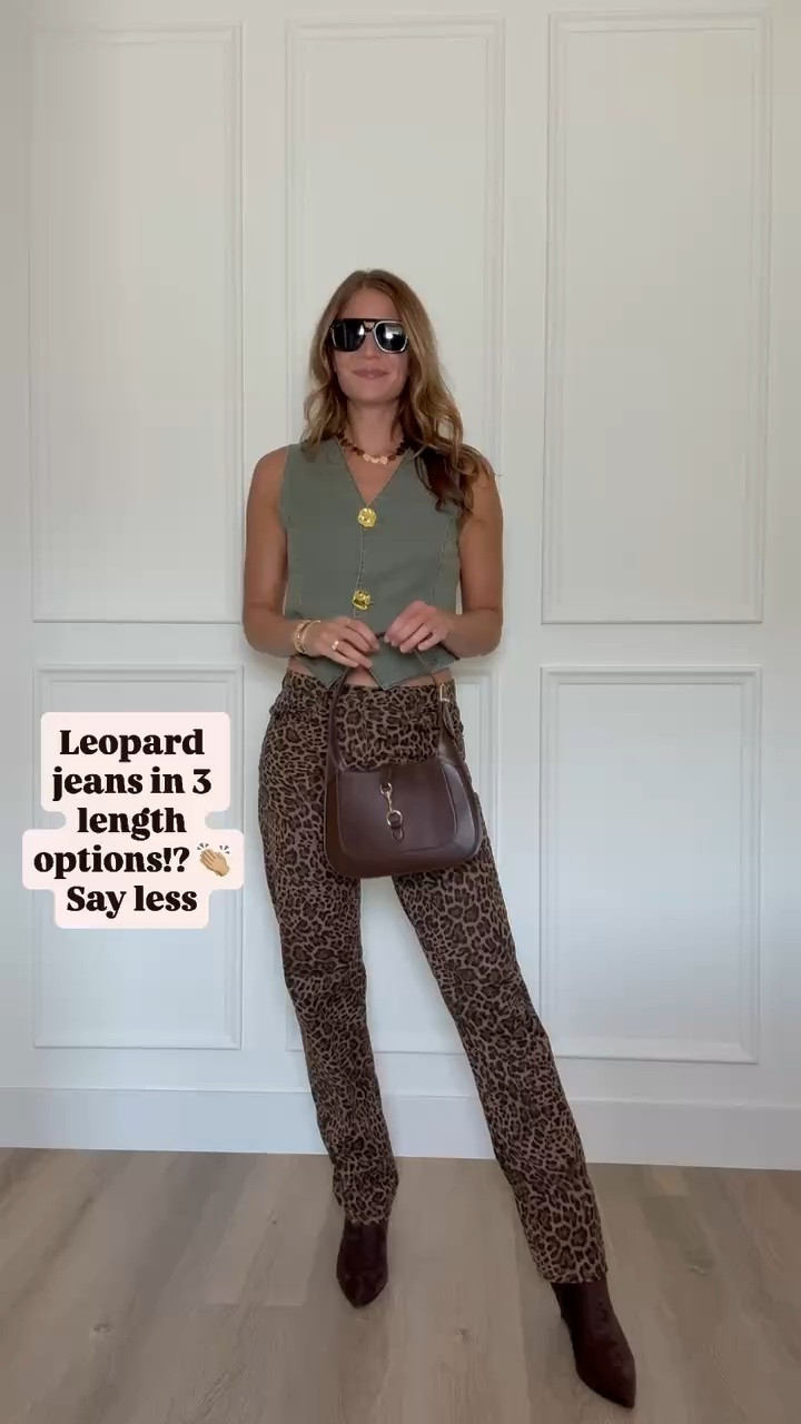 Leopard jeans AND they come in 3 length options! Finding fun denim that actually works for tall girls is such a win. I love these with a simple sweater or tee to let the print do all the talking.

Leopard jeans, Leopard print denim, Tall girl jeans, Jeans with length options, Long inseam jeans, Tall friendly denim, Animal print jeans, Fall outfit ideas, Statement denim, Jeans for tall women, Fall fashion finds, StangandCo