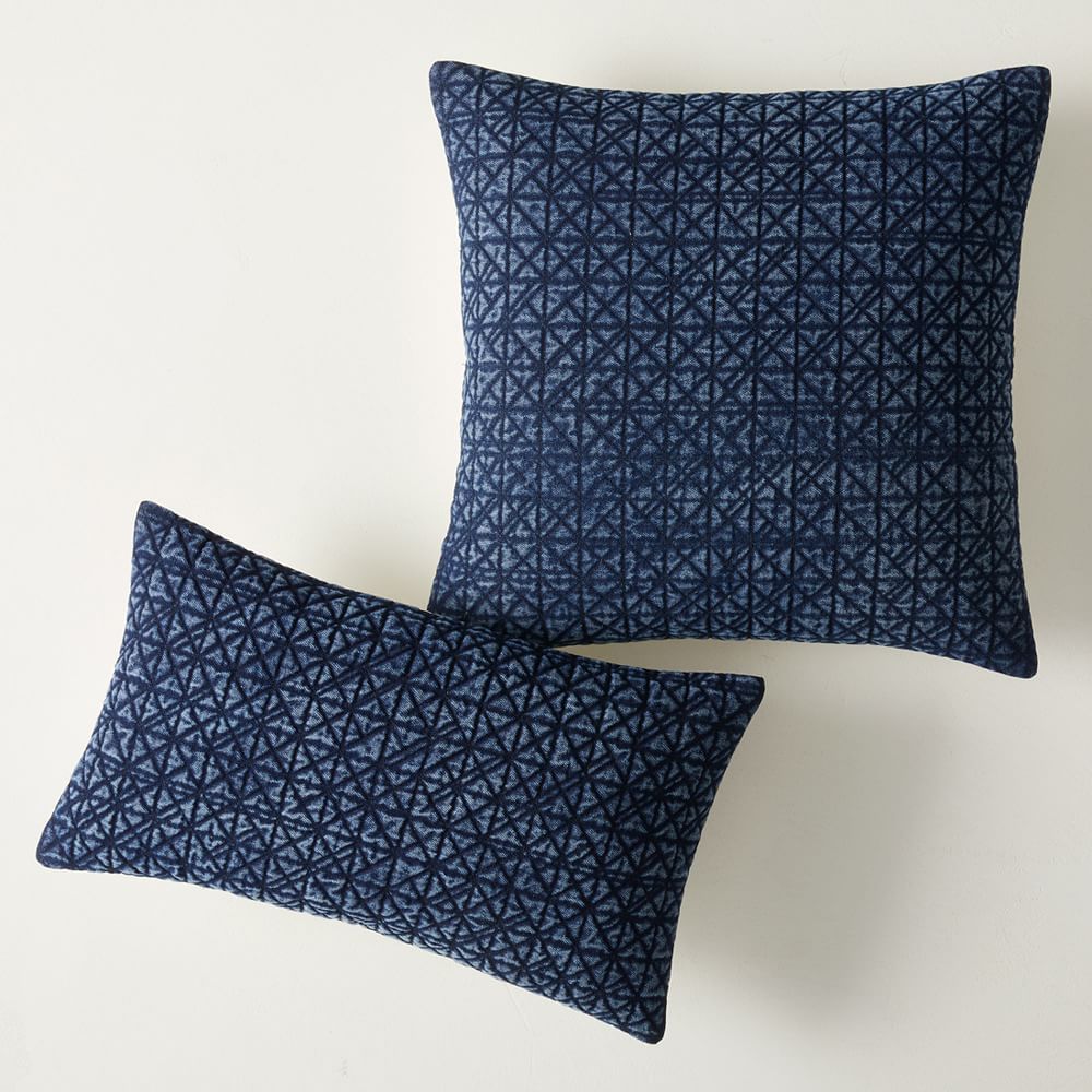 Lattice Tie-Dye Pillow Cover | West Elm (US)