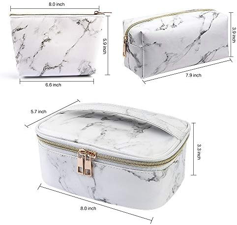 MAGEFY 3Pcs Makeup Bags Portable Travel Cosmetic Bag Waterproof Organizer Multifunction Case with... | Amazon (US)