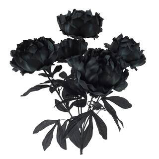 Black Peony Halloween Bush by Ashland® | Michaels | Michaels Stores