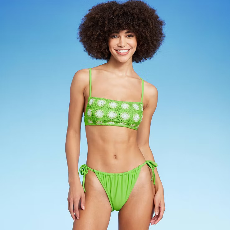 Women's Side-Tie Cheeky Bikini Bottom - Wild Fable™ | Target