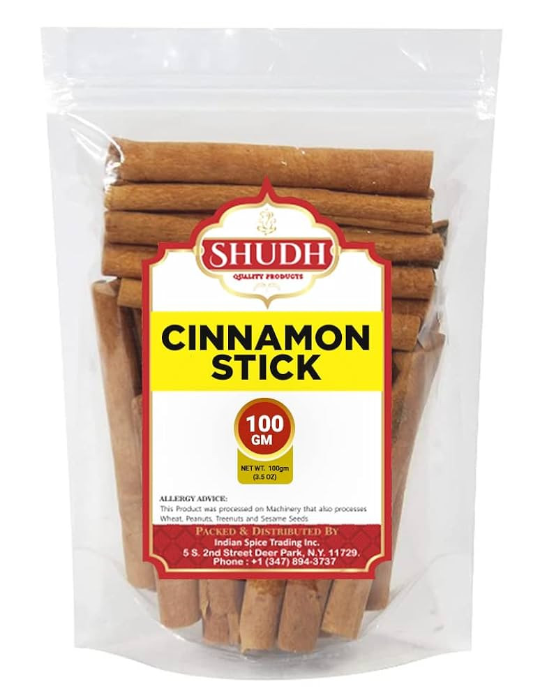 SHUDH Cinnamon Sticks 100GM (3.5 Oz) | Cassia Cinnamon | Canela | Perfect for Baking, Cooking & B... | Amazon (US)