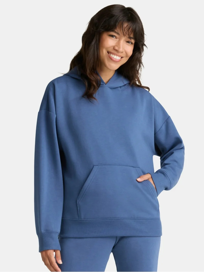 Athletic Works Women's and Women's Plus Super Soft Hoodie with Drop Sleeves, Size XS-4X | Walmart (US)