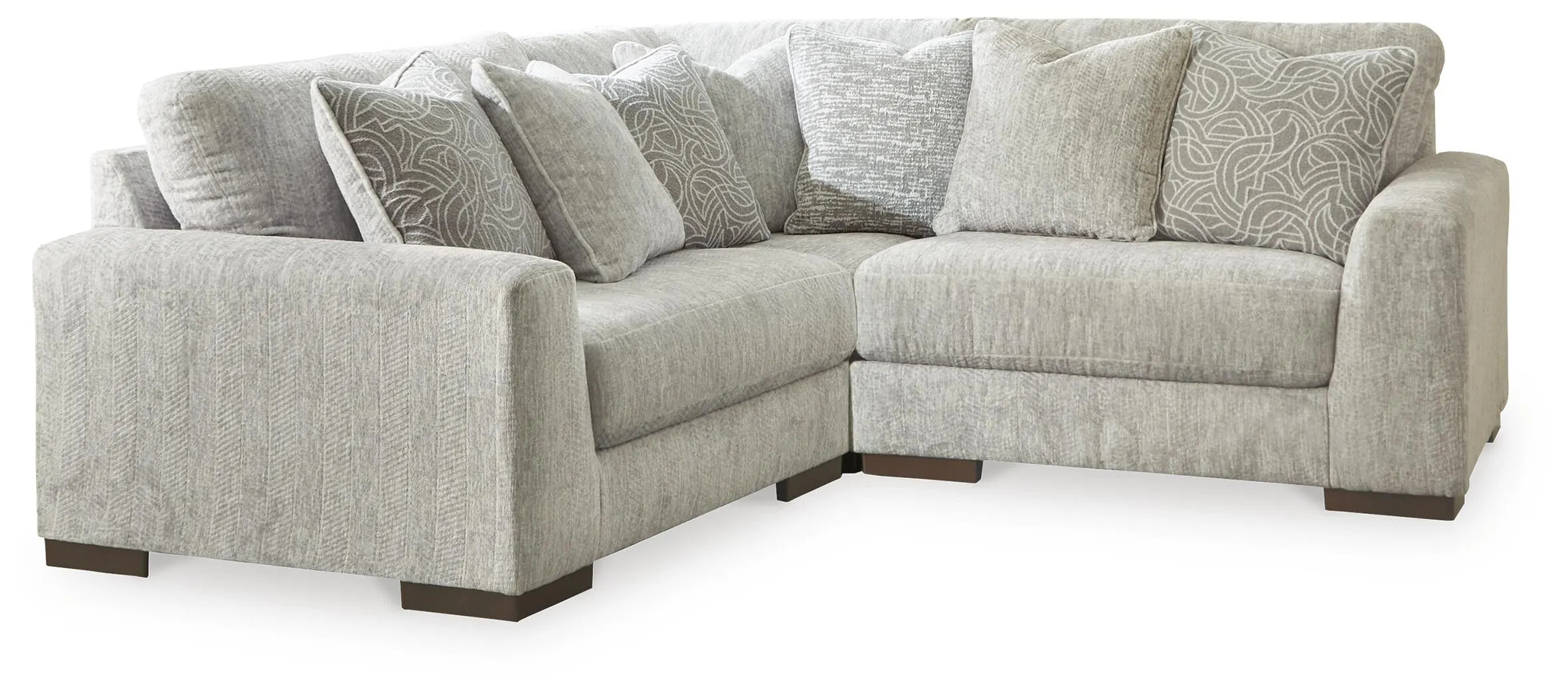 Regent Park 3-Piece Modular Sectional, Pewter | Ashley