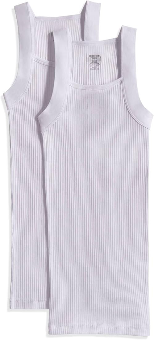 2(X)IST Men's Essential Cotton Square Cut Tank 2-Pack Deep Black, Medium at Amazon Men’s Clothi... | Amazon (US)