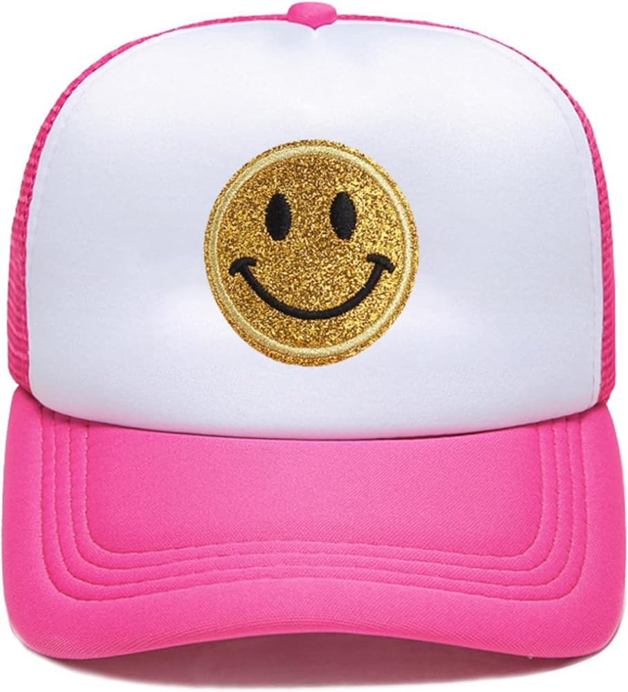 Defadike Fashion Preppy Trucker Hats Adjustable Sequins Embroidery Back Mesh Baseball Cap for Women  | Amazon (US)