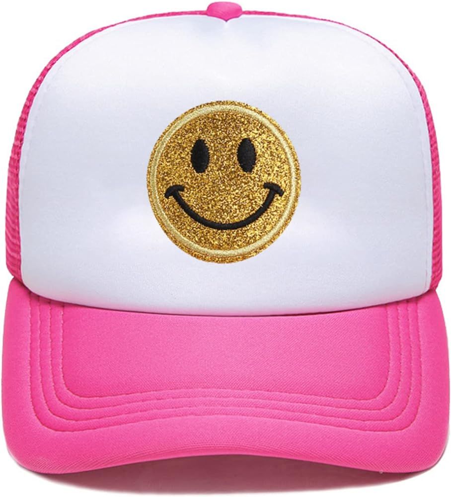 Defadike Fashion Preppy Trucker Hats Adjustable Sequins Embroidery Back Mesh Baseball Cap for Women  | Amazon (US)