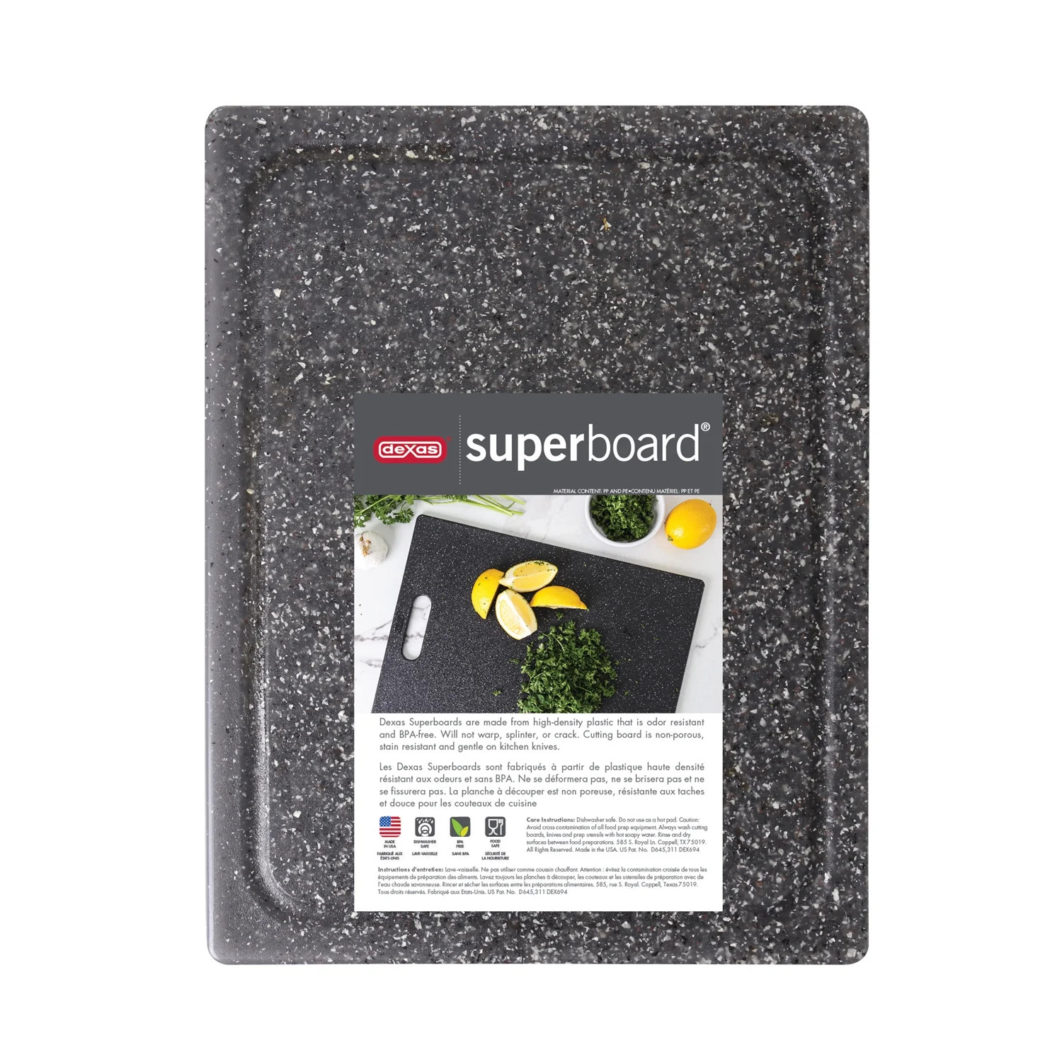 Best seller Dexas Dexas 10 x 13 Poly Granite Cutting Board in Heavy Granite Finish (4.7)4.7 stars... | Walmart (US)