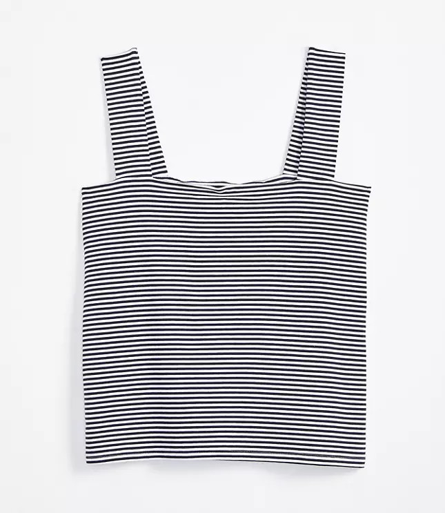 Striped Square Neck Outfit-Making Tank | LOFT