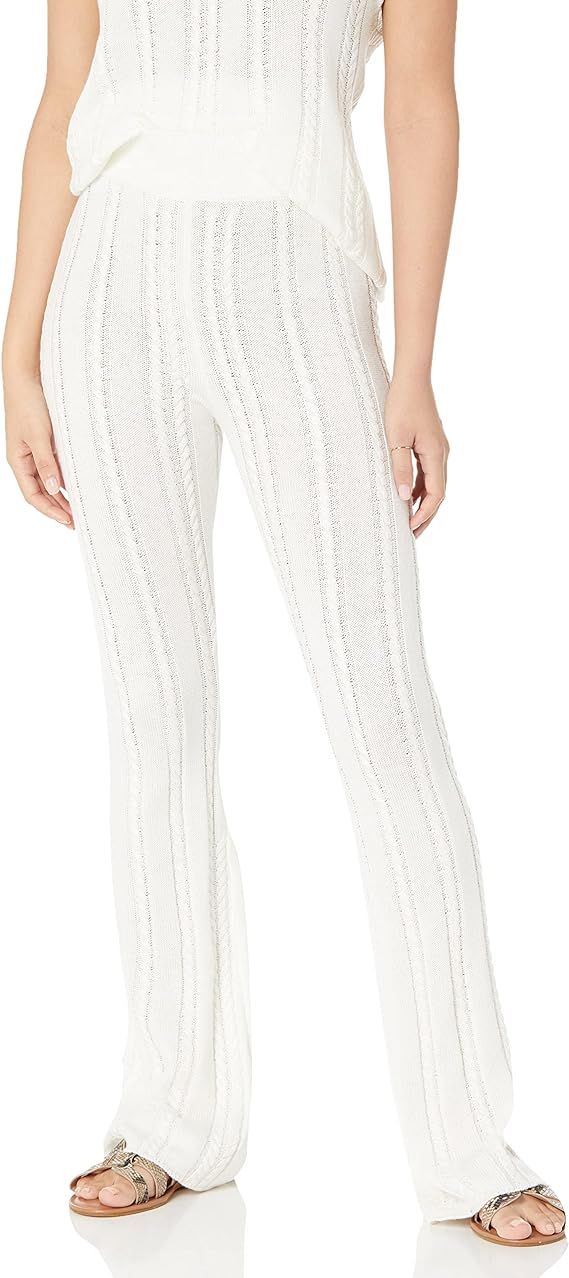 The Drop Women's Frankie Fitted Pull-on Cable Flare Pant | Amazon (US)