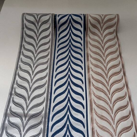 Fabric Curtain Trim Tape by the Yard of Geometric Wave | Etsy | Etsy (US)