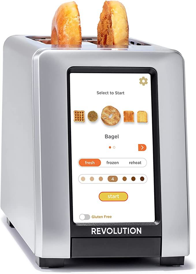 Revolution InstaGLO R270 Touchscreen Toaster. 2-Slice, high-end design, brushed platinum finish. ... | Amazon (US)