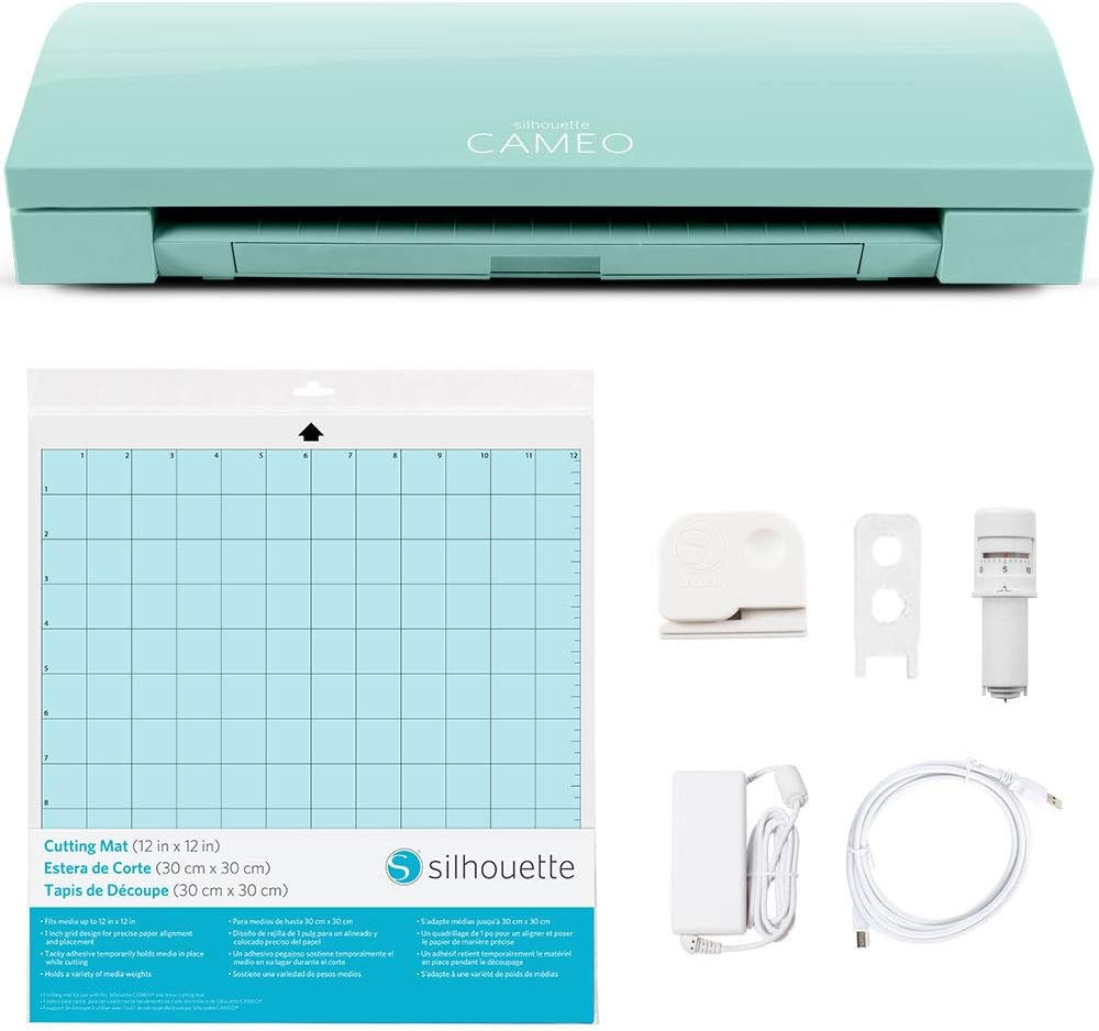 Silhouette Cameo 3 Wireless Cutting Machine SILH-CAMEO-3-LGRN-4T- Mint Green Limited Edition Colo... | Amazon (US)
