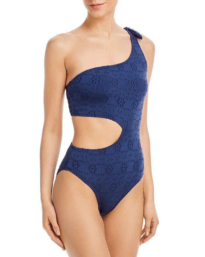 One Shoulder Side Cutout One Piece Swimsuit | Bloomingdale's (US)