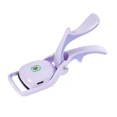 Unique Bargains Heated Eyelash Curler 3 Temperature Heating Eyelash Curler for Lift and Curl Natural Eyelashes Purple | Walmart (US)