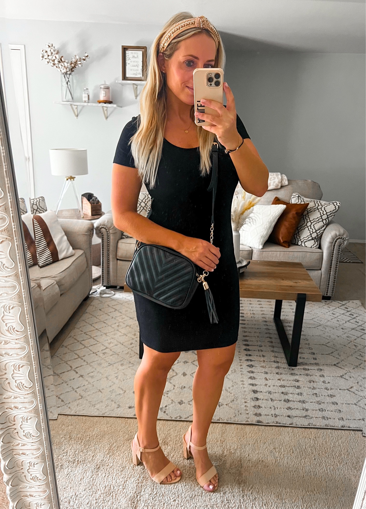 Date night outfit. Black dress.

#LTKshoecrush #LTKunder50 #LTKmidsize