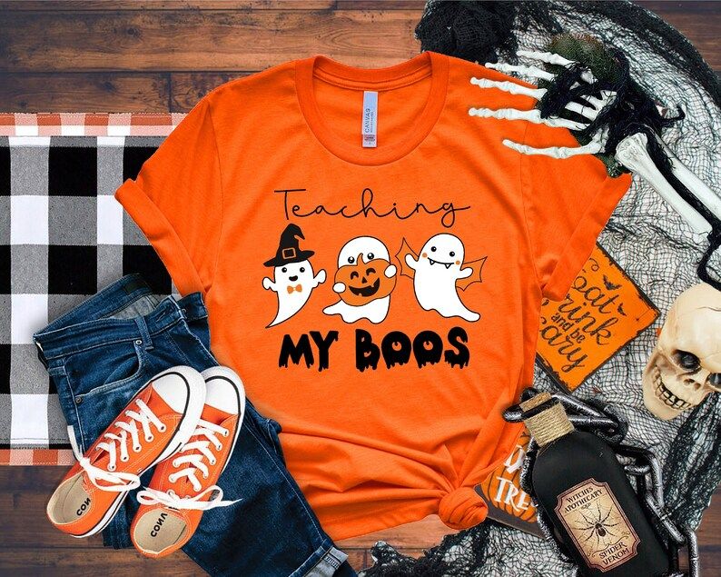 Read the full title
    Halloween Teacher Shirt, Halloween Shirt, Teaching My Boos, Teacher Hallo... | Etsy (US)