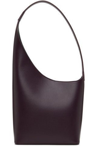 Burgundy Demi Lune Bag | SSENSE
