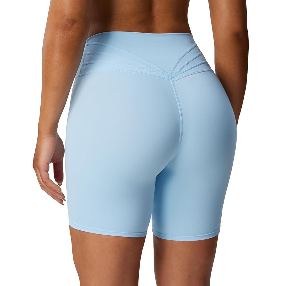 Aoxjox Trinity Workout Biker Shorts for Women Tummy Control High Waisted Exercise Athletic Gym Ru... | Amazon (US)