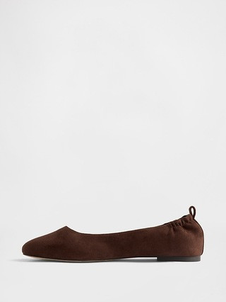 Vegan Suede Ballet Flats | Gap (CA)