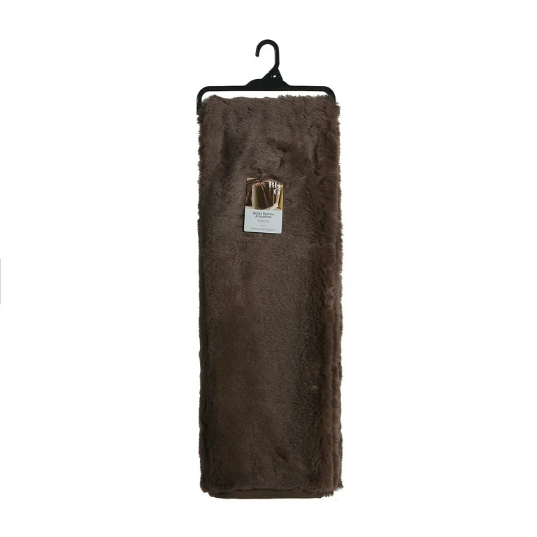 Better Homes & Gardens Brown Faux Fur Ultra Soft Luxury Oversize Throw Blanket 50" x 72", Brown B... | Walmart (US)