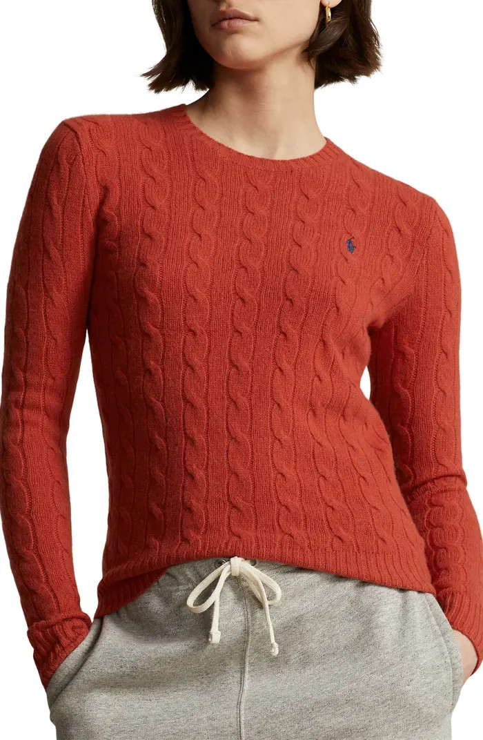 Julianna Wool & Cashmere Cable Stitch Sweater | Nordstrom