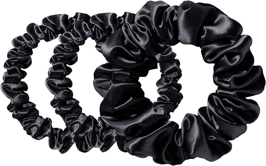 Slip Pure Silk Back to Basics Assorted Scrunchies - Blonde - 100% Pure 22 Momme Mulberry Silk Scr... | Amazon (US)